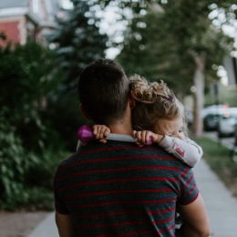 a dad and his child